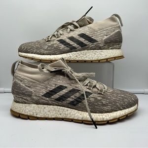 Adidas Pureboost Men's Size 8.5 Running Shoes Gray Athletic Trainer Sneakers